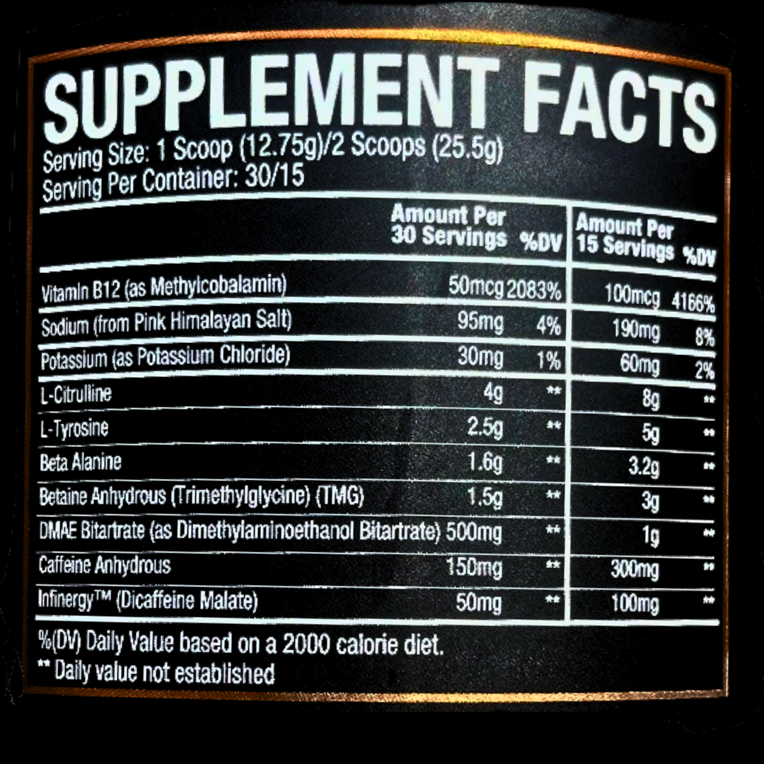 Vize Supplement Orange Dreamsicle Pre-Workout